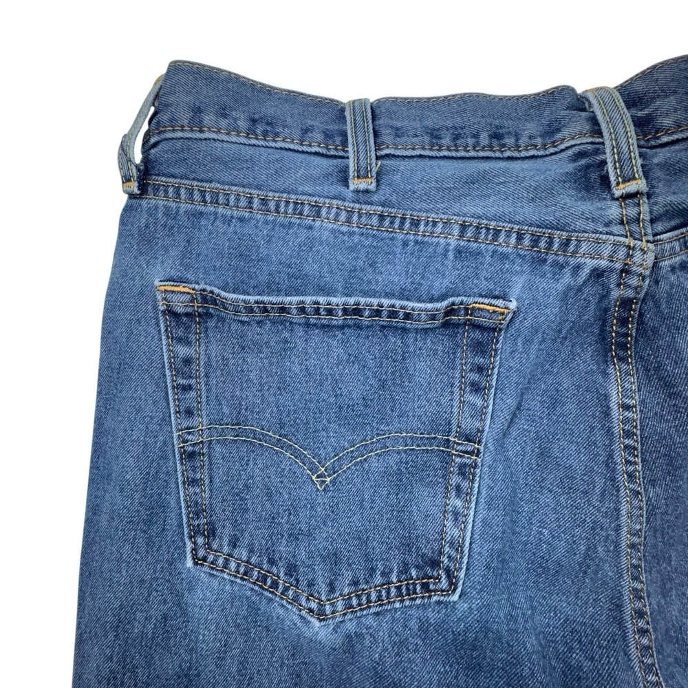 Men's Levis Relaxed Fit 550 Jeans Medium Wash Size 38x32 Medium Wash Mid Rise - Picture 8 of 15